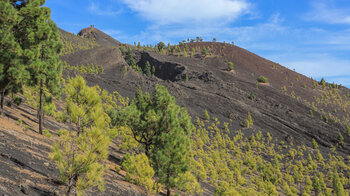 Austrittsstelle unterhalb des Vulkan Martín