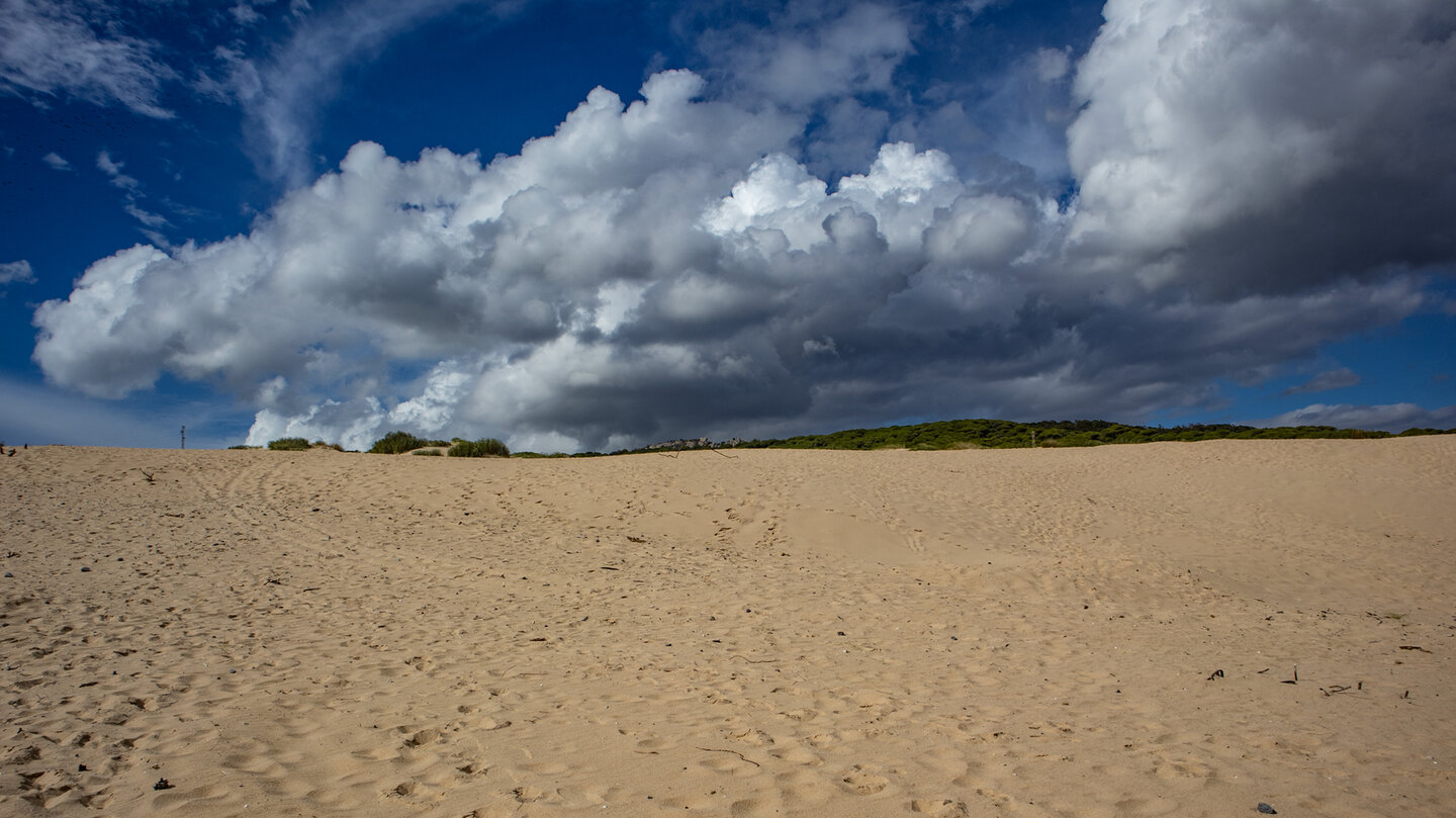 Wolken über der Duna de Valdevaqueros