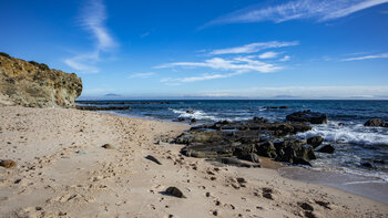 Blick von der Playa Punta Paloma bis zur marokkanischen Küste