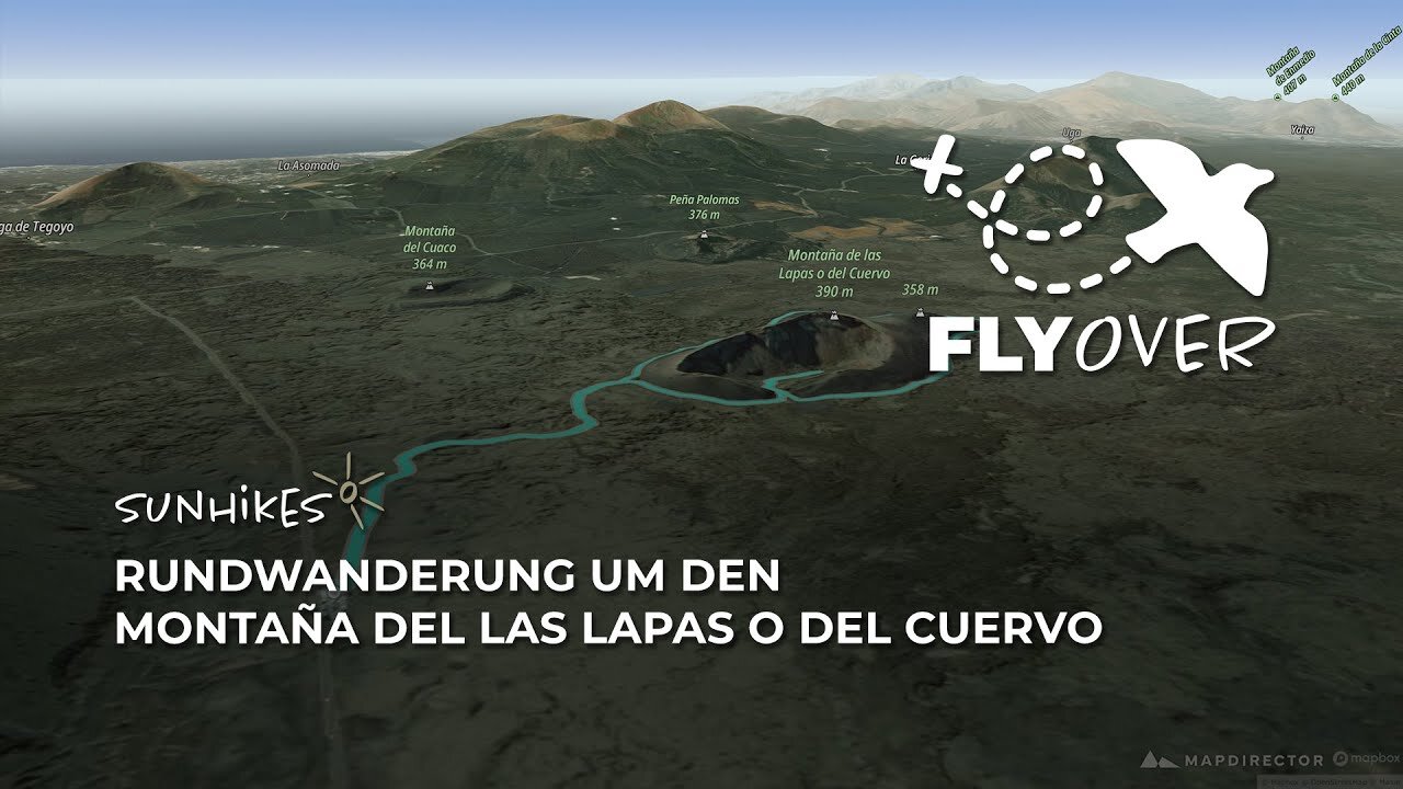 Rundwanderung um den Montaña del las Lapas o del Cuervo – Flyover