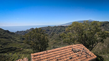 Blick von Los Berros zum Teide