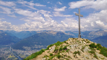 Gipfelkreuz am Aussichtspunkt Punto Panoramico