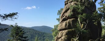 Falkenfelsen bei der Bühlerhöhe im Nordschwarzwald