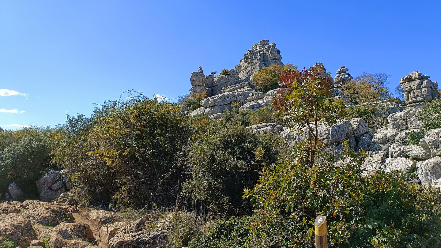 Wanderung auf der gelben Route durch den Parque Natural Torcal de Antequera Wanderung durch den Parque Natural Torcal de Antequera