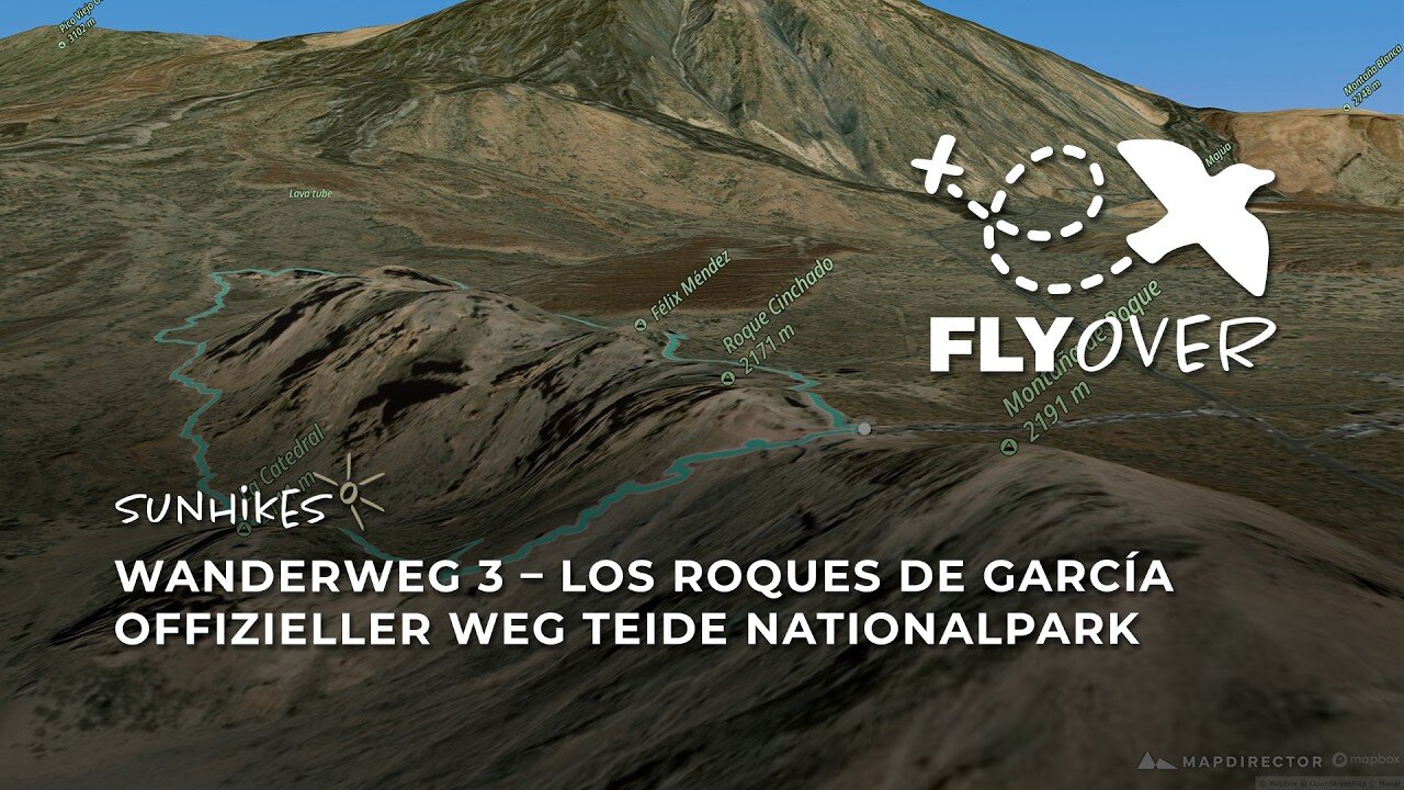 Spektakuläre Felsmonumente auf Teneriffa: Die klassische Vulkanrunde am Teide (3D-Flyover)