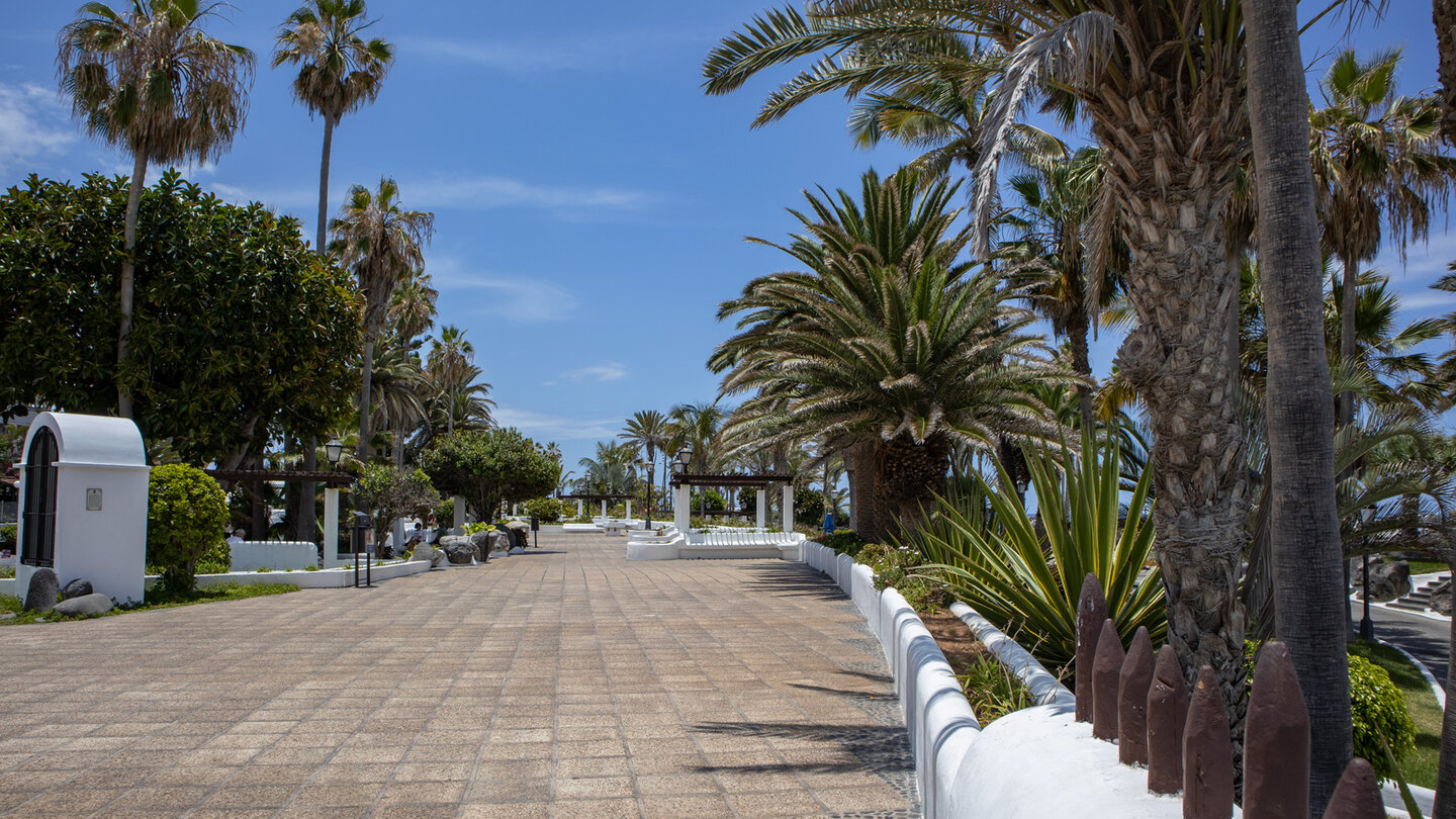 die Strandpromenade entlang der Avenida de Cristobal Colón in Puerto de la Cruz