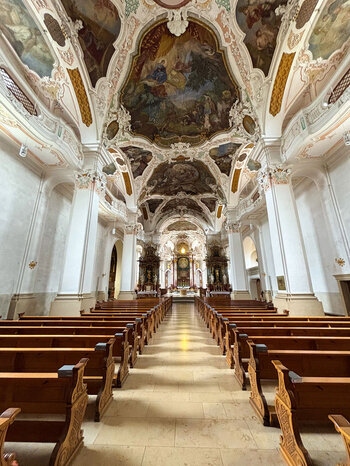 die Erzabtei St. Martin zu Beuron im Oberen Donautal