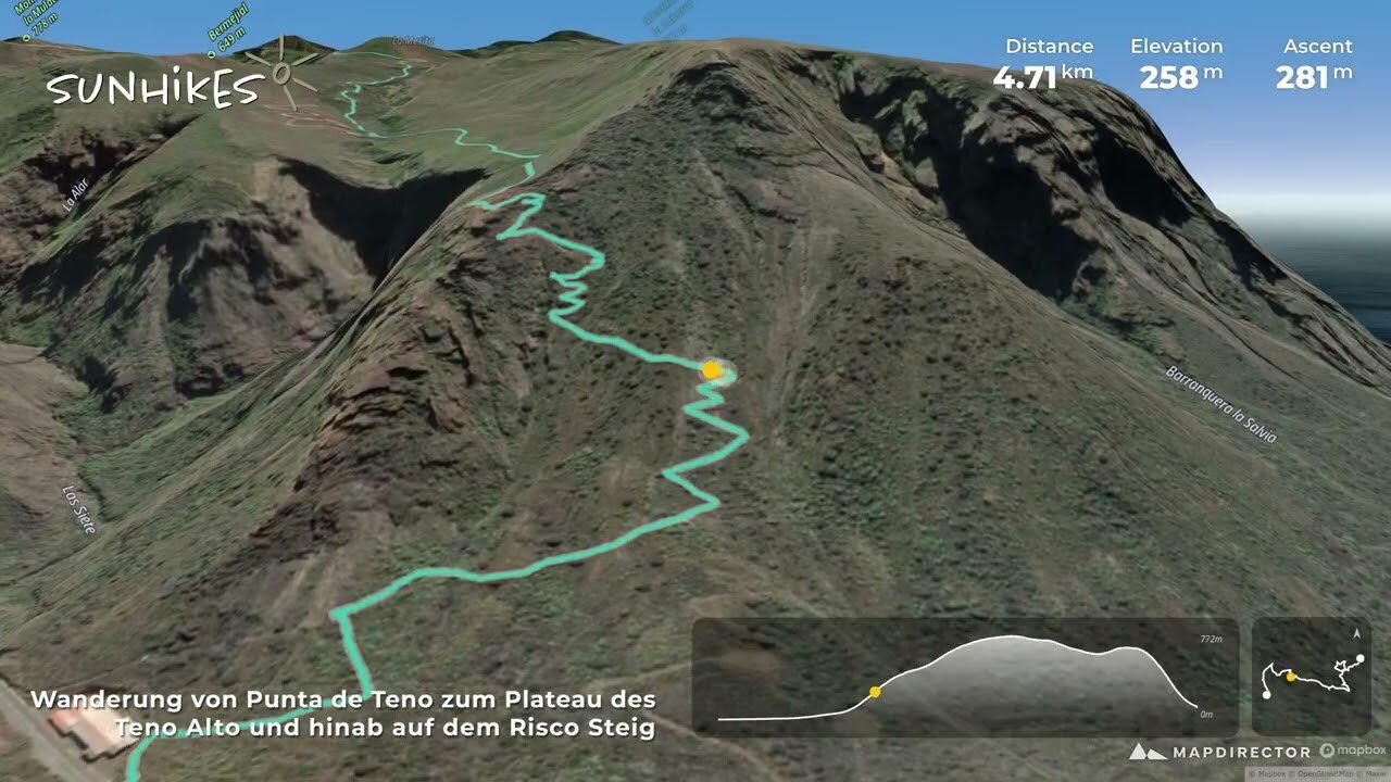 Spektakuläre Felsen und steile Klippen: Das Teno-Abenteuer auf Teneriffa im 3D-Flyover