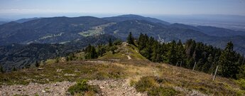 Panoramablick vom Belchengipfel im Hochschwarzwald
