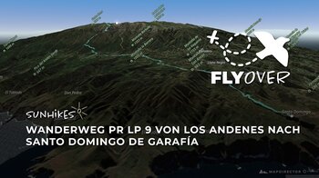 Extremer Abstieg auf La Palma im Flyover: Von der Gipfelstraße hinab nach Santo Domingo (PR-LP 9)