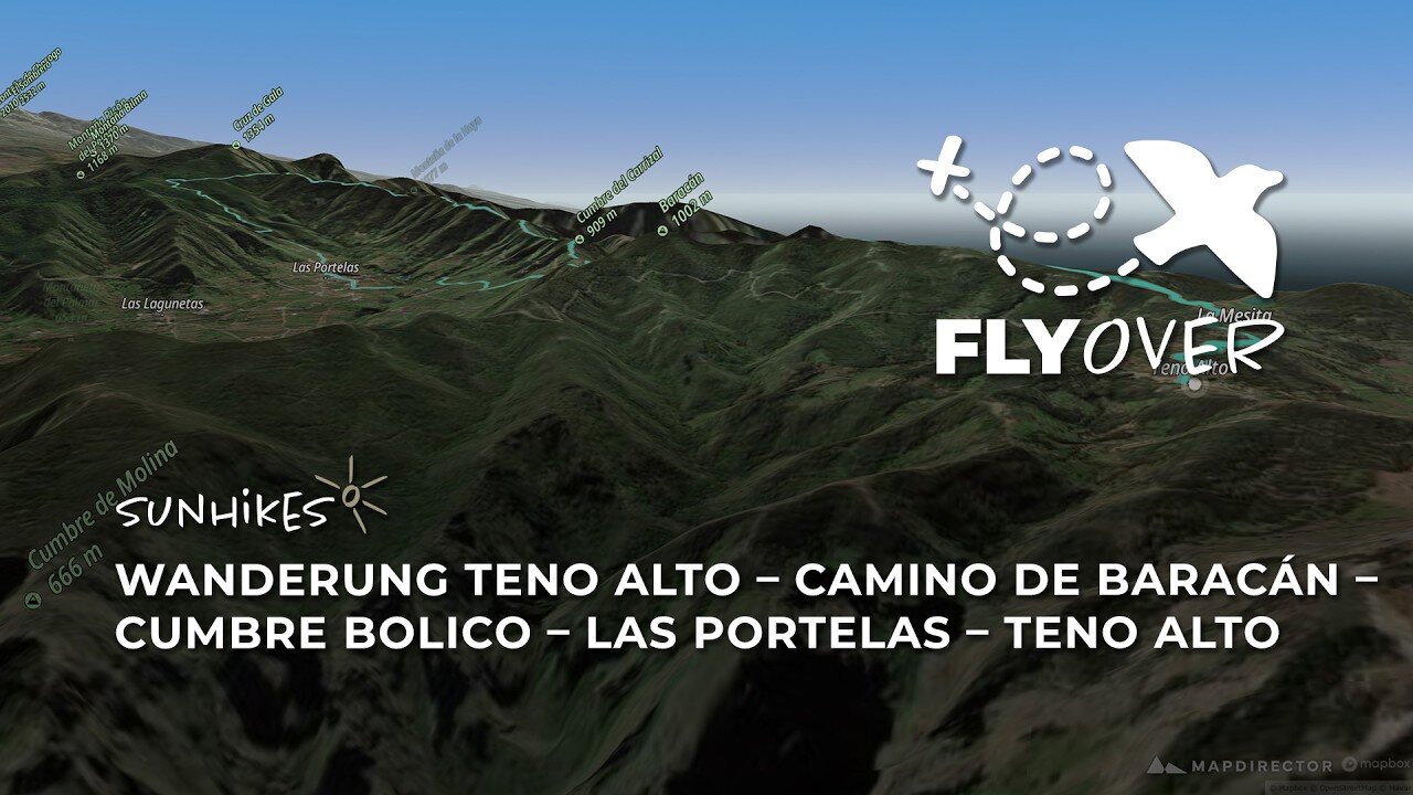 Große Teno-Runde über schroffe Bergkämme: Die Traumtour im 3D-Flyover Video