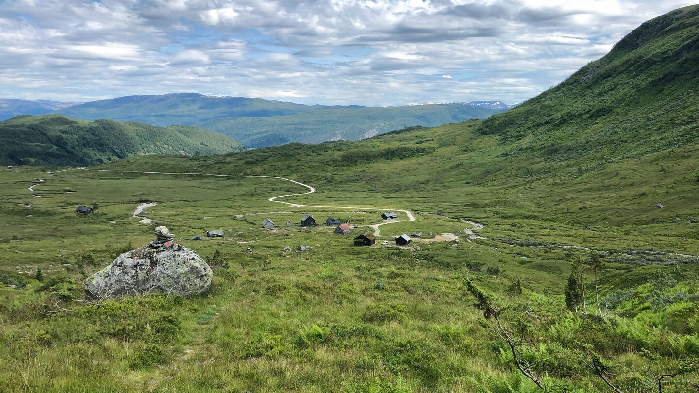 Blick auf die Siedlung Reppane