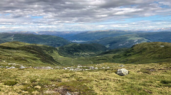 tolle Fernblicke auf der Wanderung zum Mykdevalsvatnet