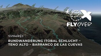 Teneriffa: Wilde Steige von Teno Bajo hinauf nach Teno Alto (3D-Flyover)