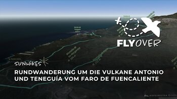 Vulkantour im tiefen Süden La Palmas: San Antonio & Teneguía Runde im 3D-Flyover Video