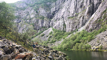 felsiges Gelände am Bjoreio