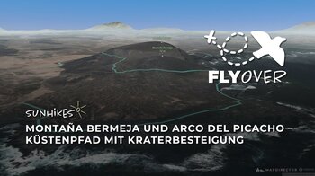 Wanderung zur Montaña Bermeja & Arco del Picacho auf Lanzarote – Flyover