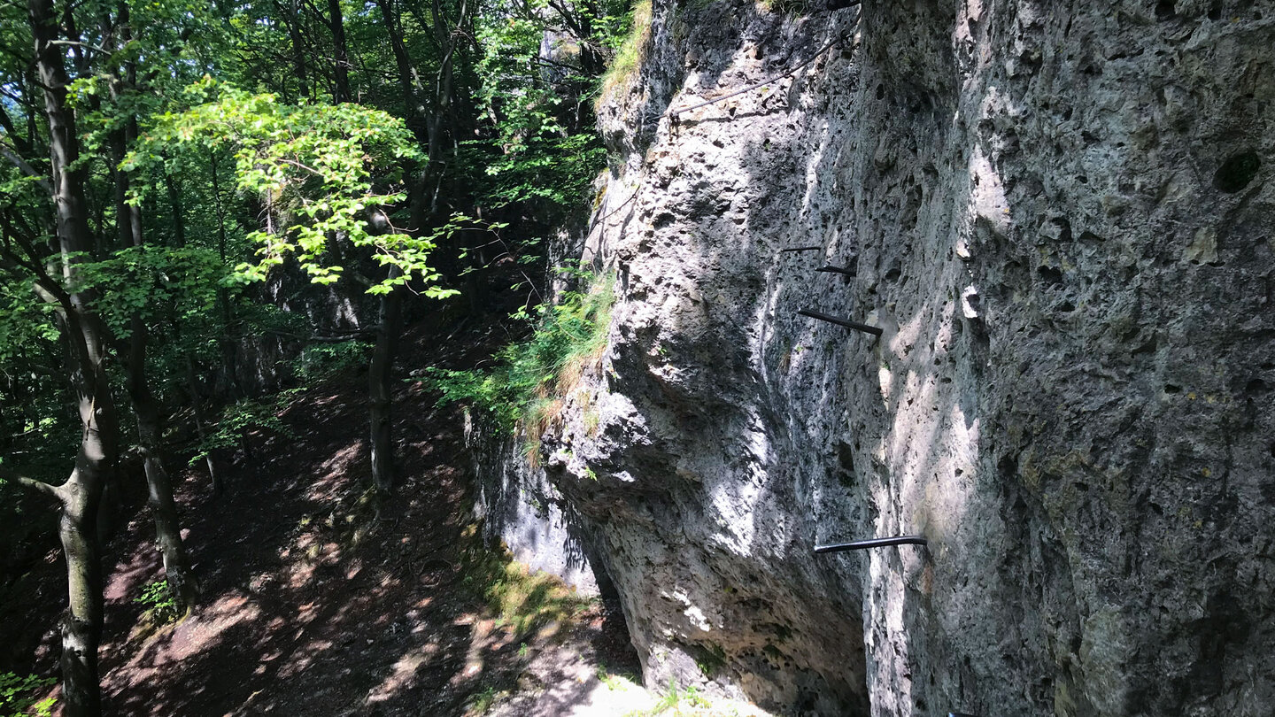 gut gesicherter Höhenglückssteig