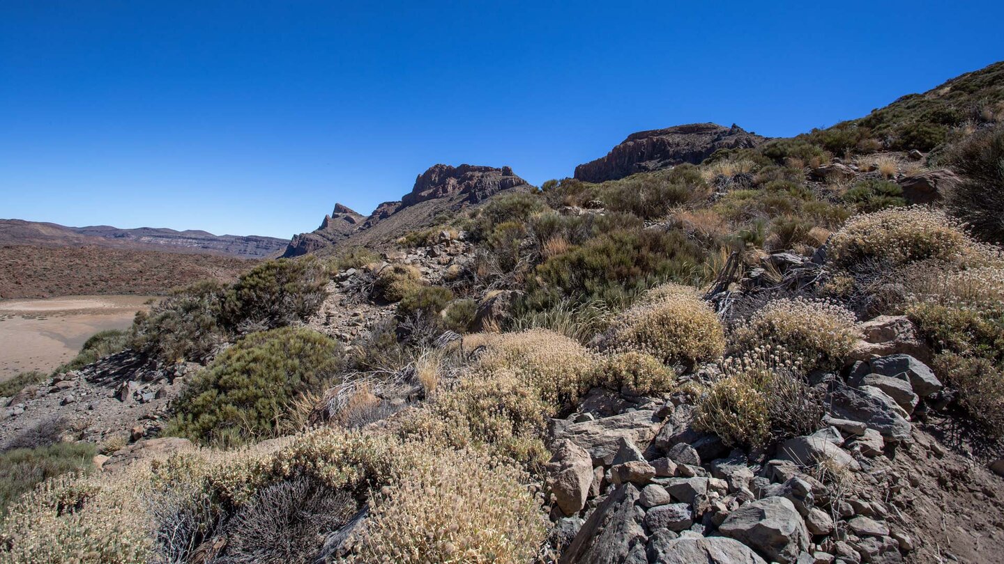 Ausblick auf den Roque de la Grieta und den Topo de la Grieta