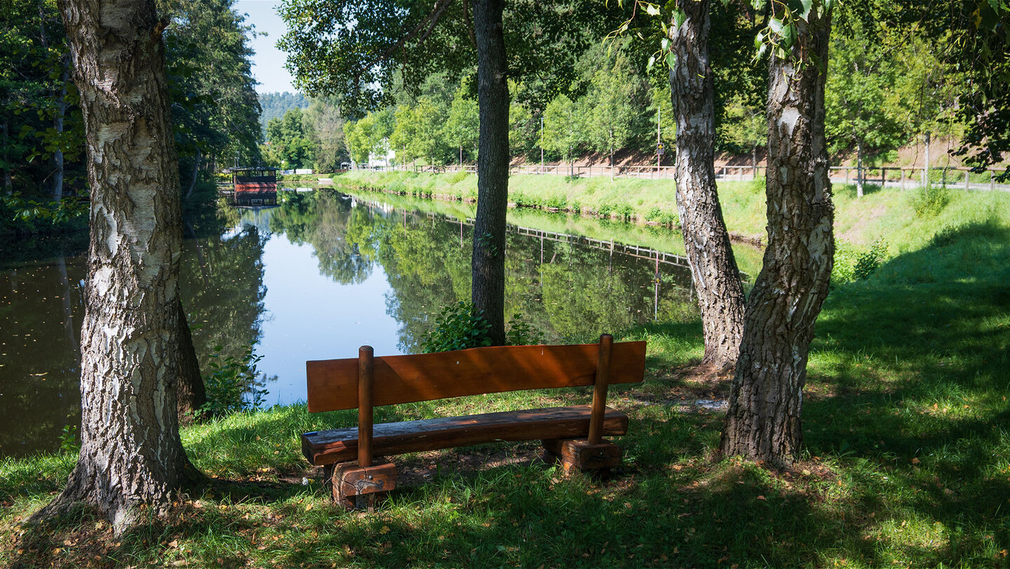 Rastplatz am Mühlweier bei Eppenbrunn in der Pfalz