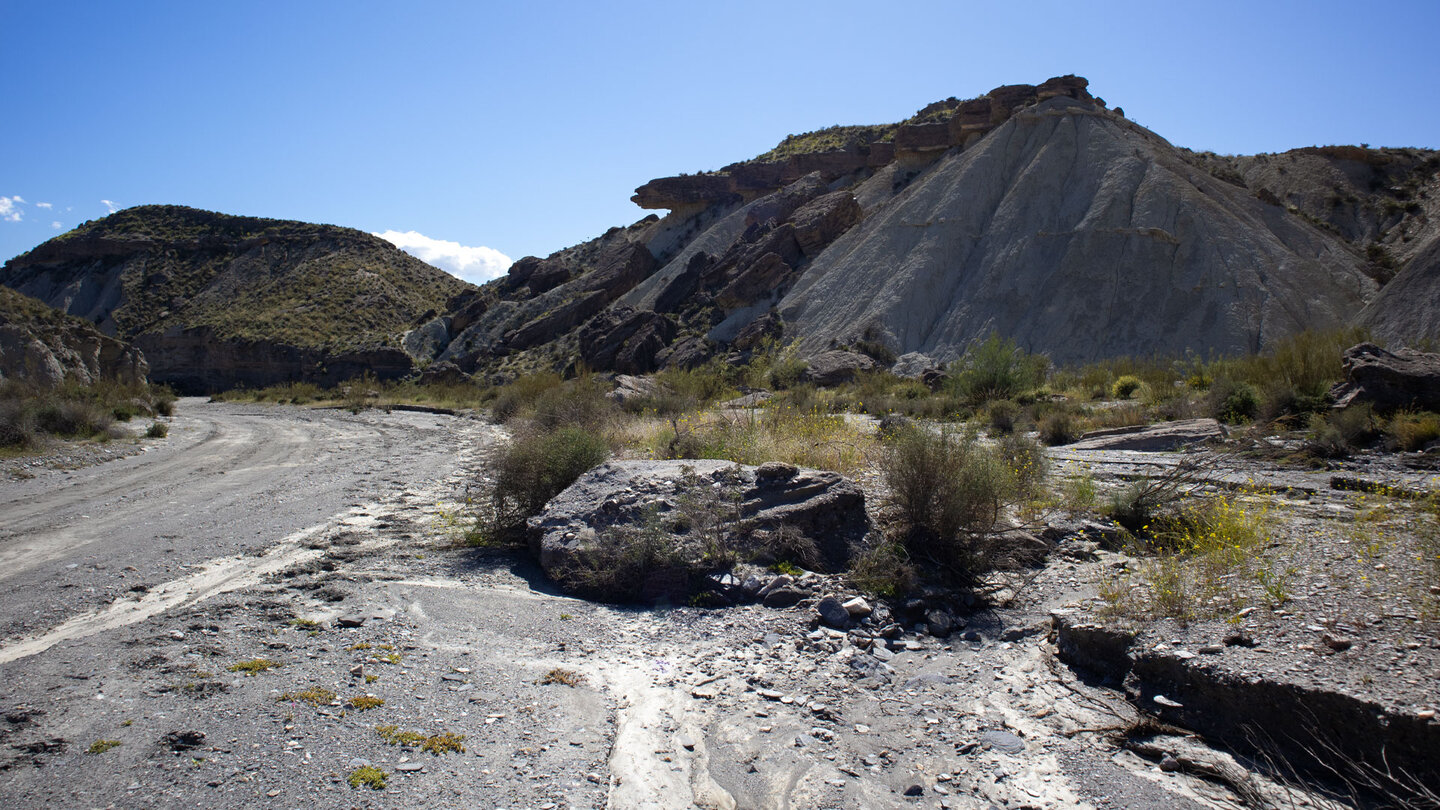 altes Flussbett in der Wüste von Tabernas