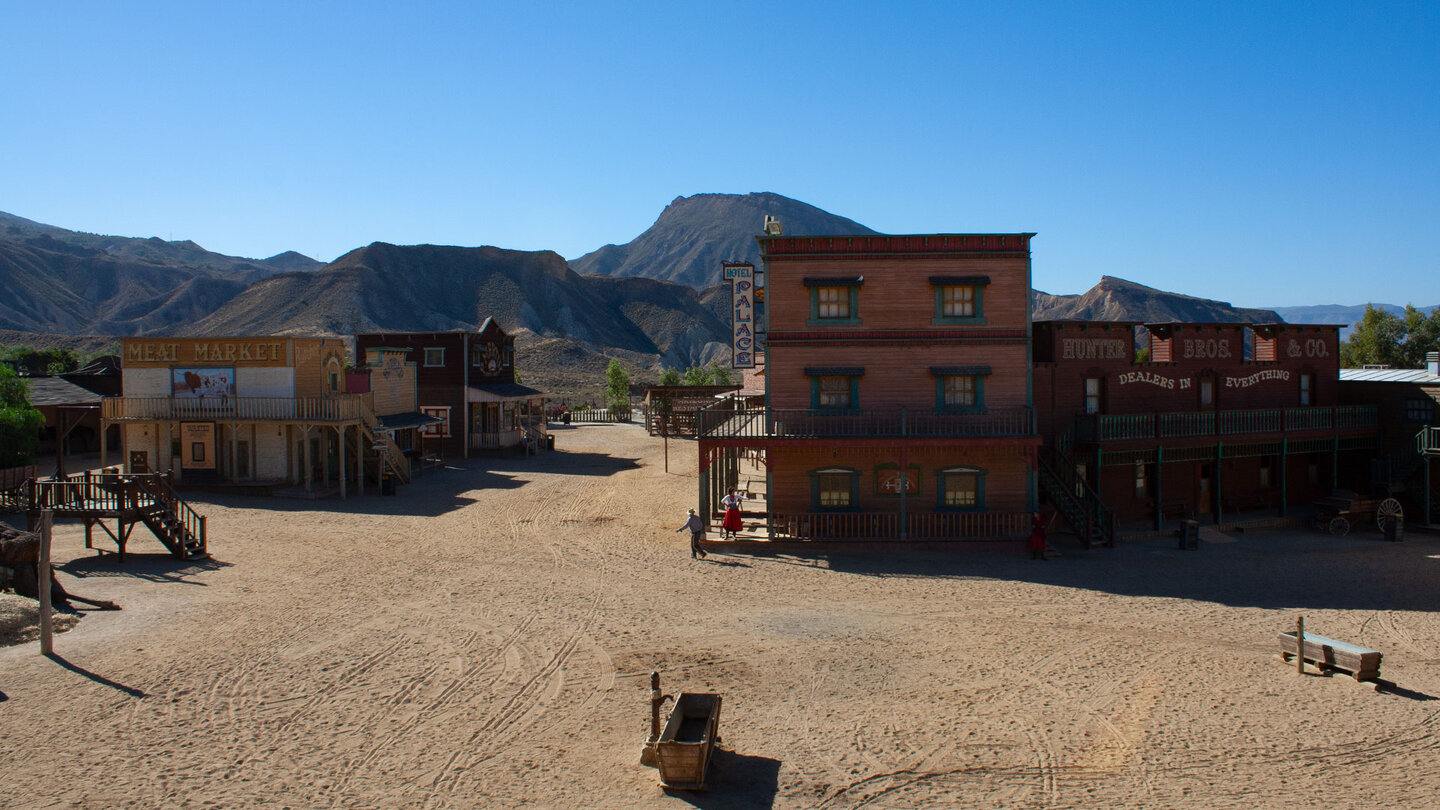 Westernstadt in den Fort Bravo Filmstudios in der Desierto de Tabernas