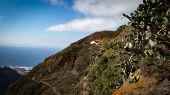 Blick von Chinamada zur Küste auf Punta del Hidalgo