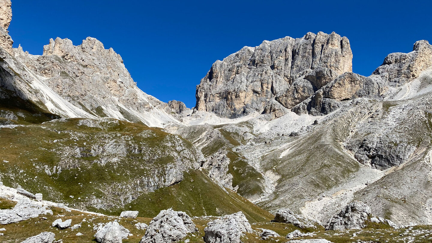 Blick aus dem Vajolettal zurück zum Kesselkogel