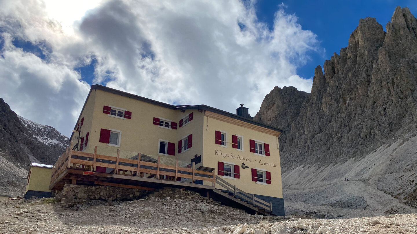 die Gartlhütte im Rosengarten
