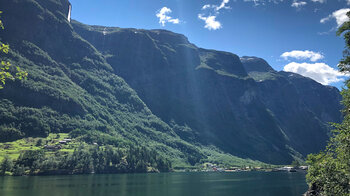 Gudvangen am Ende des Nærøyfjord