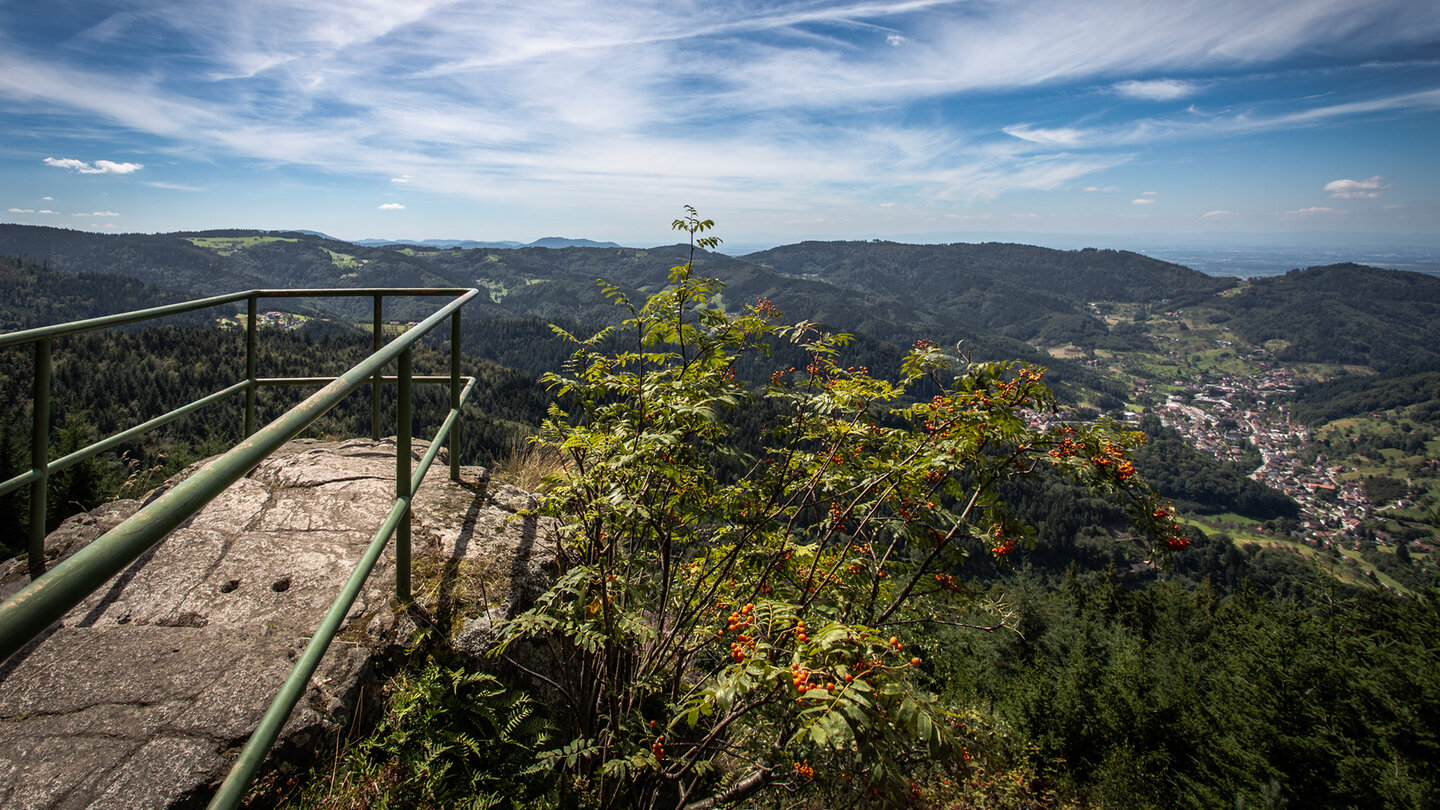Ausblick vom Brennte Schrofen bei Ottenhöfen
