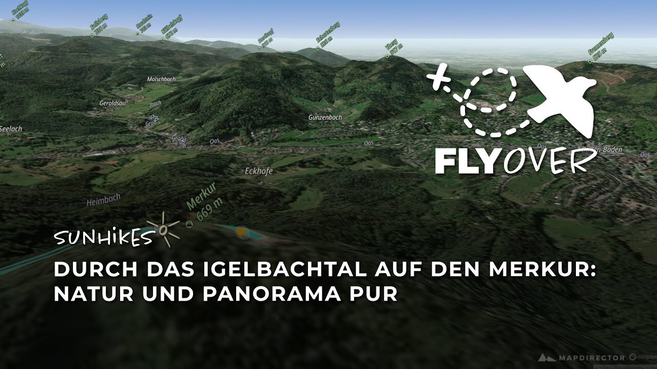 Durch das Igelbachtal auf den Merkur – Flyover