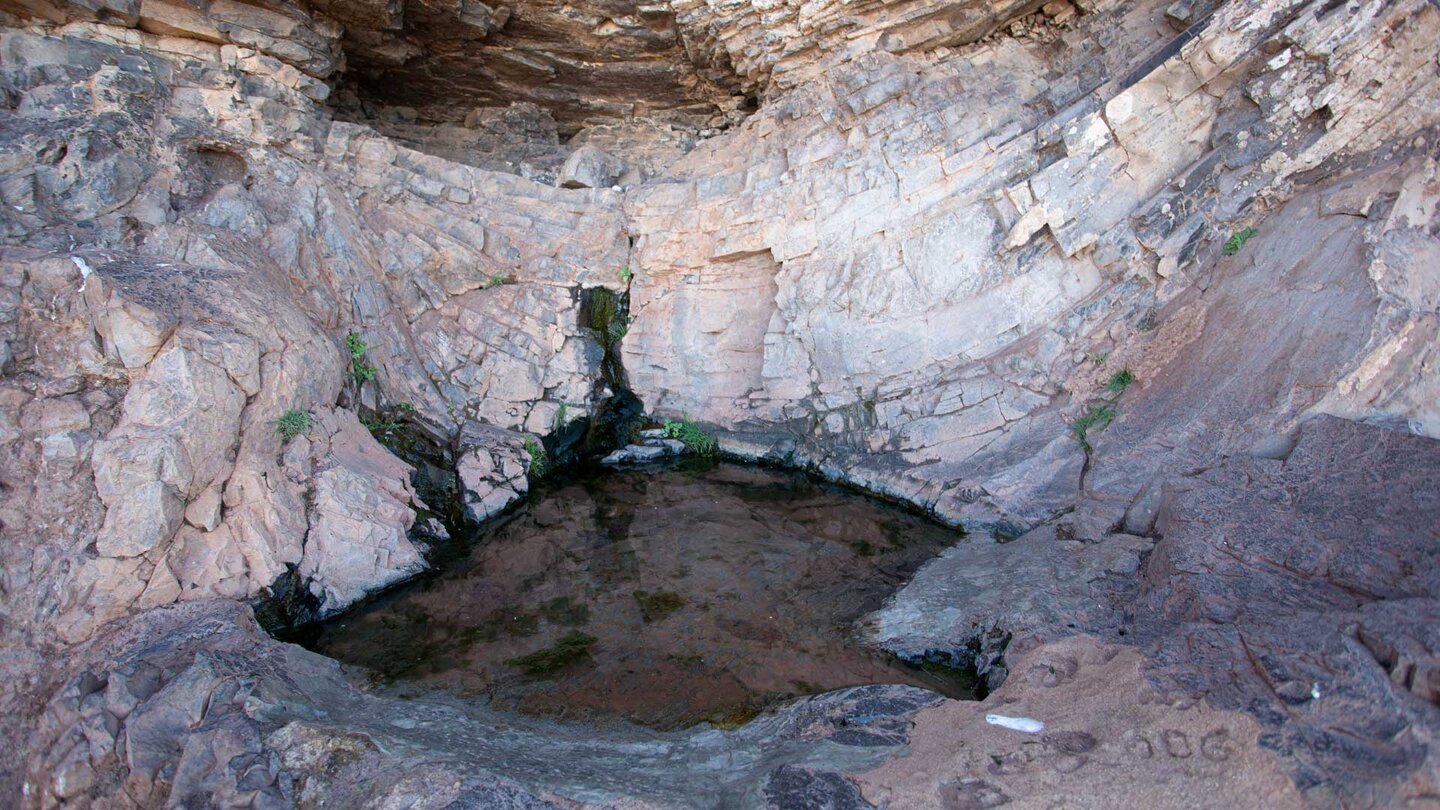 Wasserstelle an der Quelle bei der Ermita Virgen del Tanquito