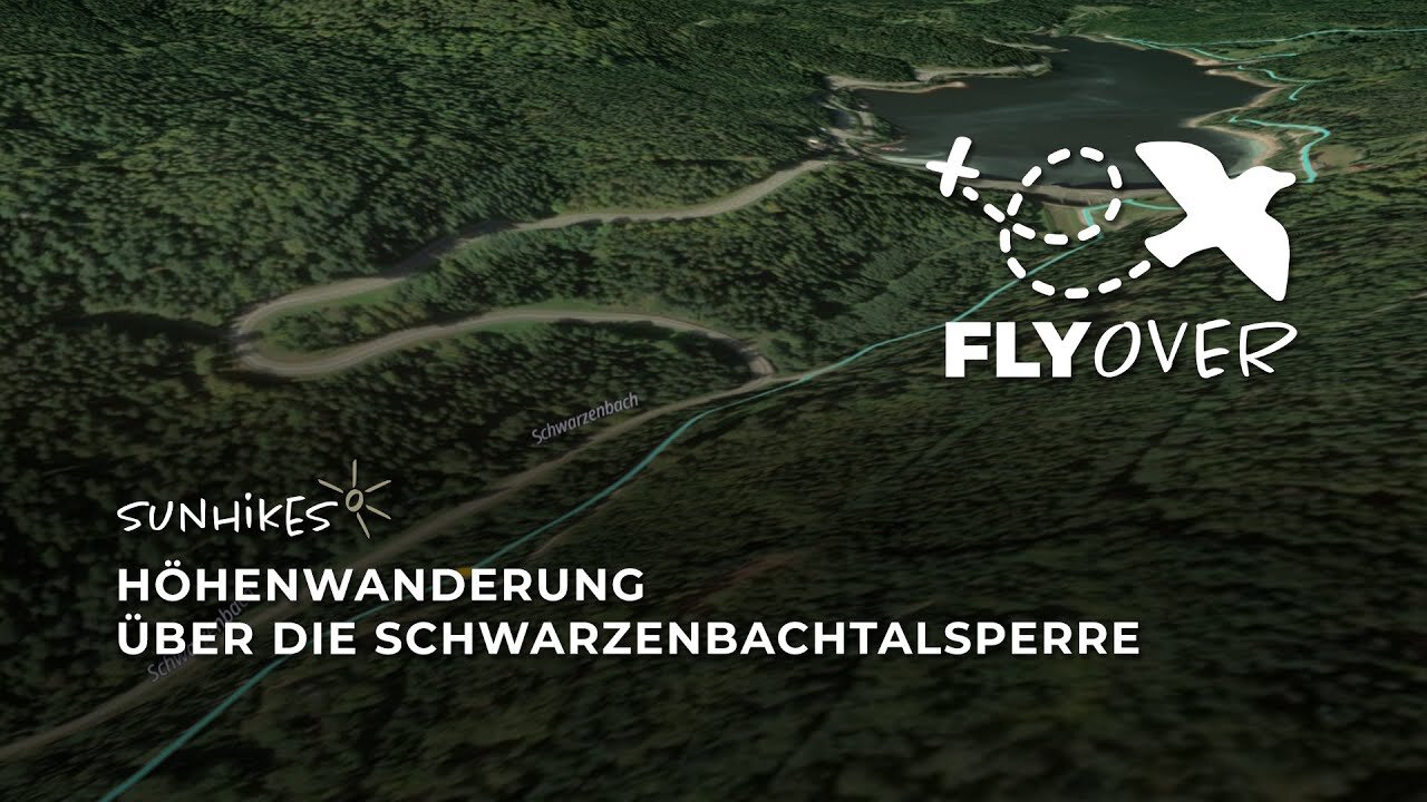 Höhenwanderung über die Schwarzenbachtalsperre – Flyover