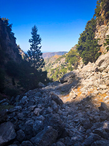 großartiges Panorama in der Figou Schlucht