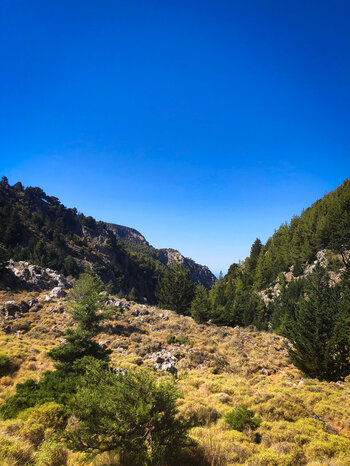 wundervolles Panorama der Bergwelt im Westen Kretas