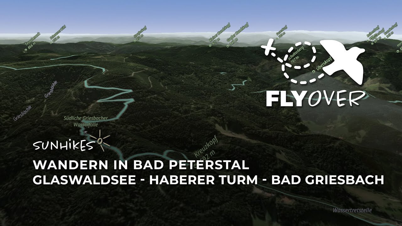 Bad Peterstal: Wandern zum Glaswaldsee über Haberer Turm bis nach Bad Griesbach – Flyover