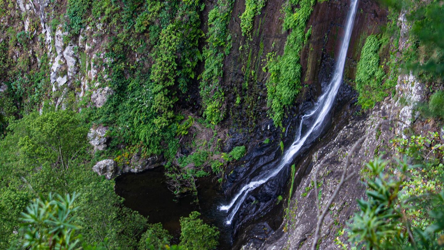 Wasserfall entlang der Wanderung durchs Barranco del Cedro