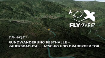 Rundwanderung ab Festhalle Gausbach: Kauersbachtal, Latschig und Draberger Tor – Flyover
