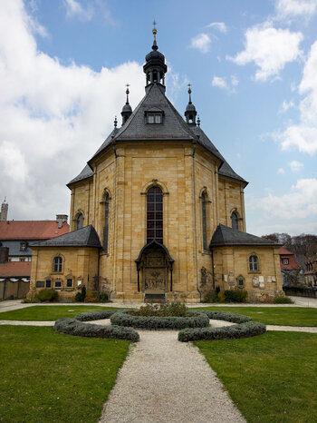 Rückseite der Wallfahrtskirche der Heiligsten Dreifaltigkeit