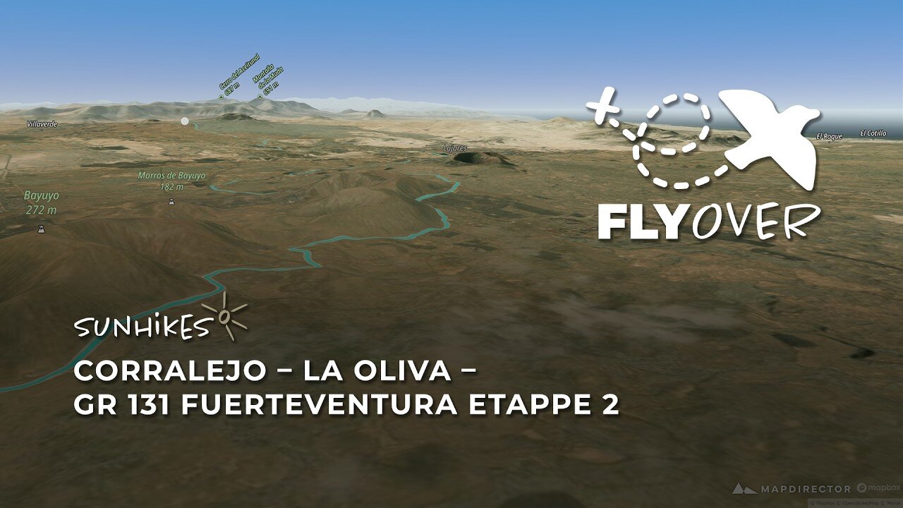 Durch Fuerteventuras feurigen Norden: Flyover der GR 131 Etappe 2 von Corralejo nach La Oliva