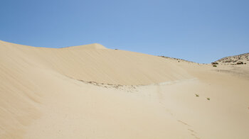 Blick auf gewaltige Sanddünen
