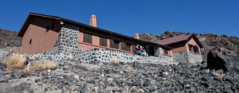 die Berghütte Altavista im Teide Nationalpark auf Teneriffa