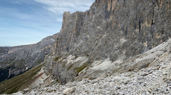 Blick auf den Santnerpass Klettersteig