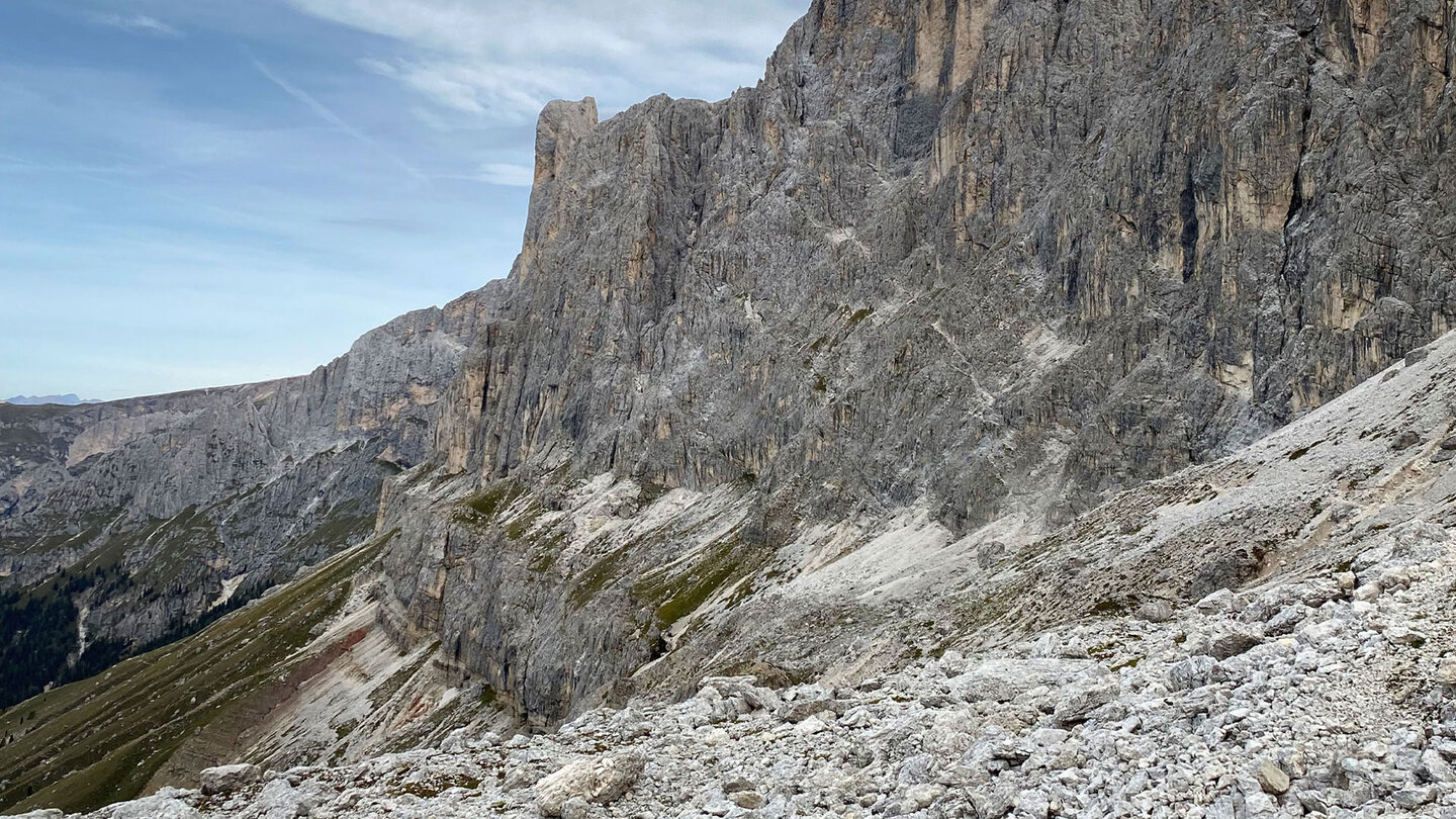 Blick auf den Santnerpass Klettersteig Blick auf den Santnerpass Klettersteig