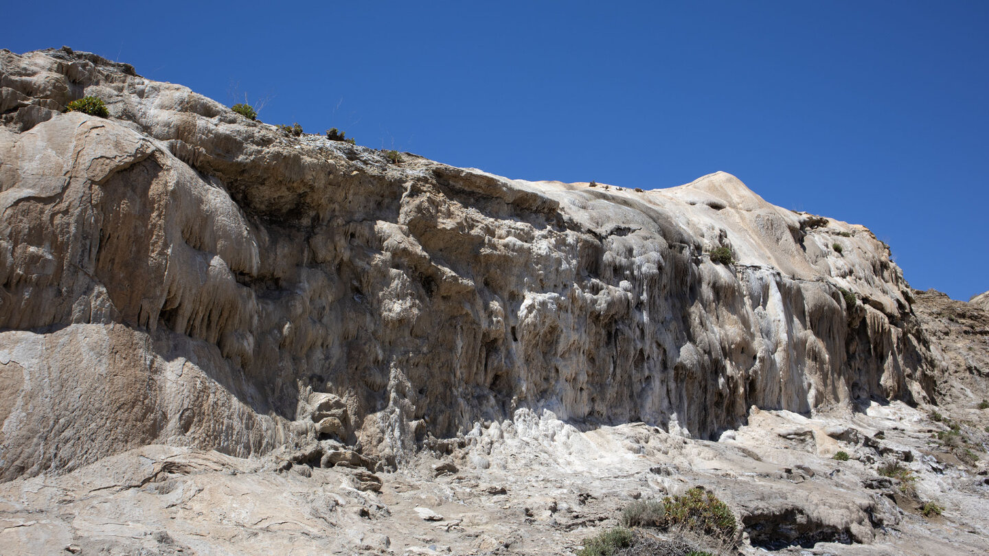 Kalksintergestein an der Cascada del Sal