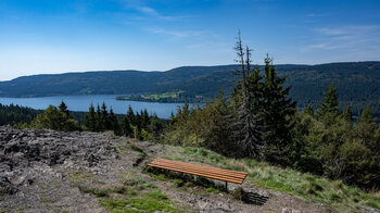 Blick über den Schluchsee vom Bildstein auf 1.134 Metern Höhe