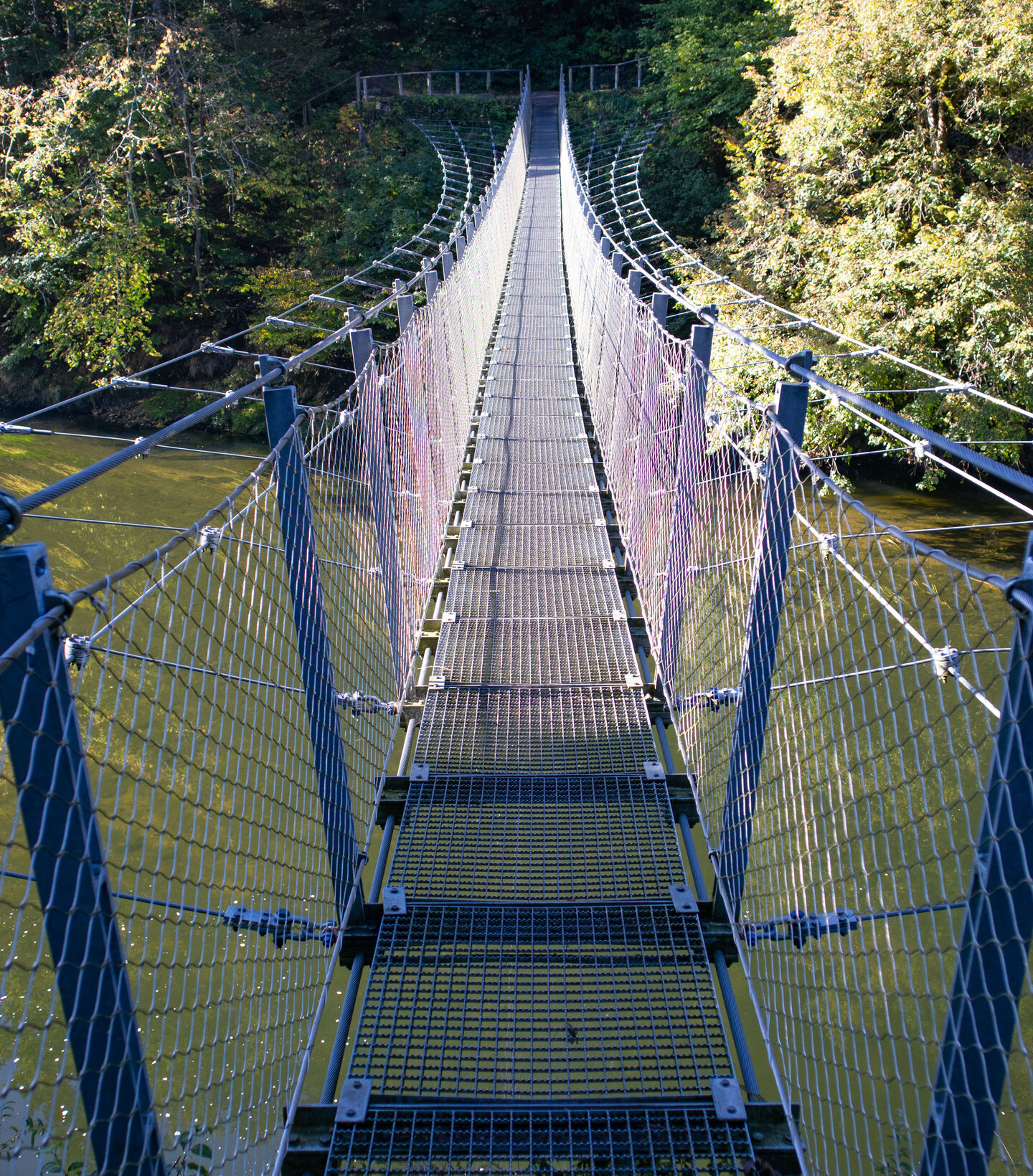 Hängebrücke im Fürstlichen Park Inzigkofen