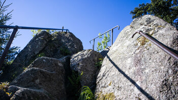 Steintreppe auf den Karlstein