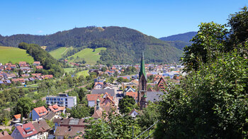 Blick über den Ort Hausach